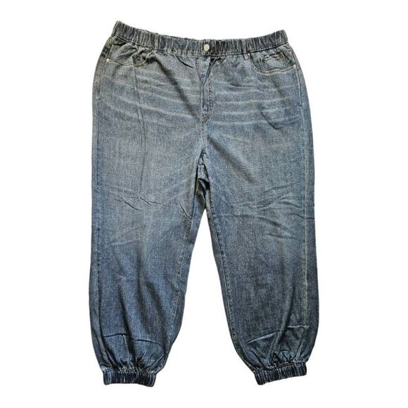 BLANK NYC Over Think It Jogger Digital Denim Blue 3X - Picture 1 of 11